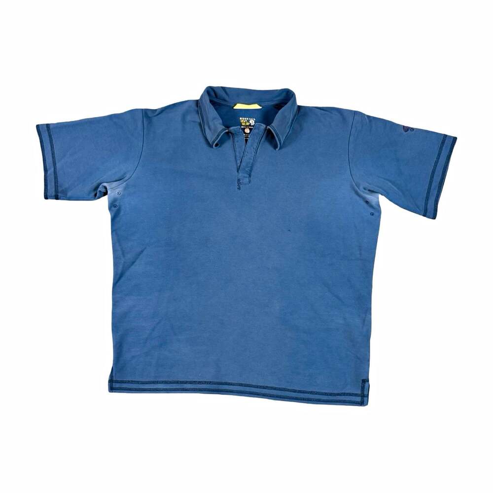 Mountain Hardwear Solid Short Sleeve Collared Organic Cotton Blend Polo Size L